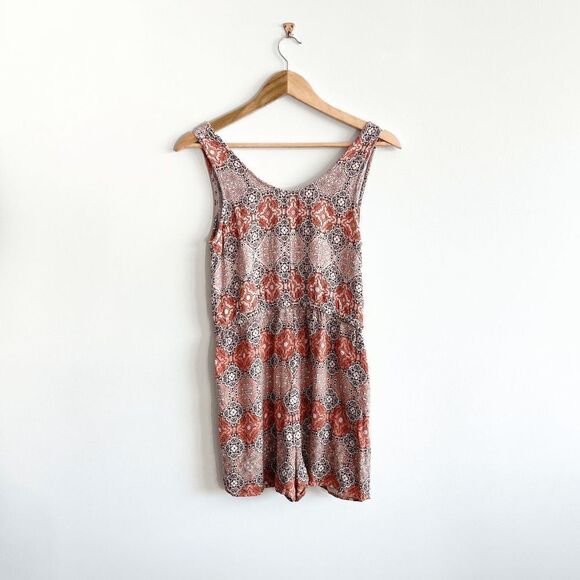 Minkpink Women Romper Shorts Sleeveless Drawstring Floral Medium - Picture 3 of 7